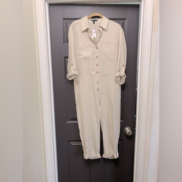 Banana Republic Factory Pants - Banana Republic Tan Jumpsuit